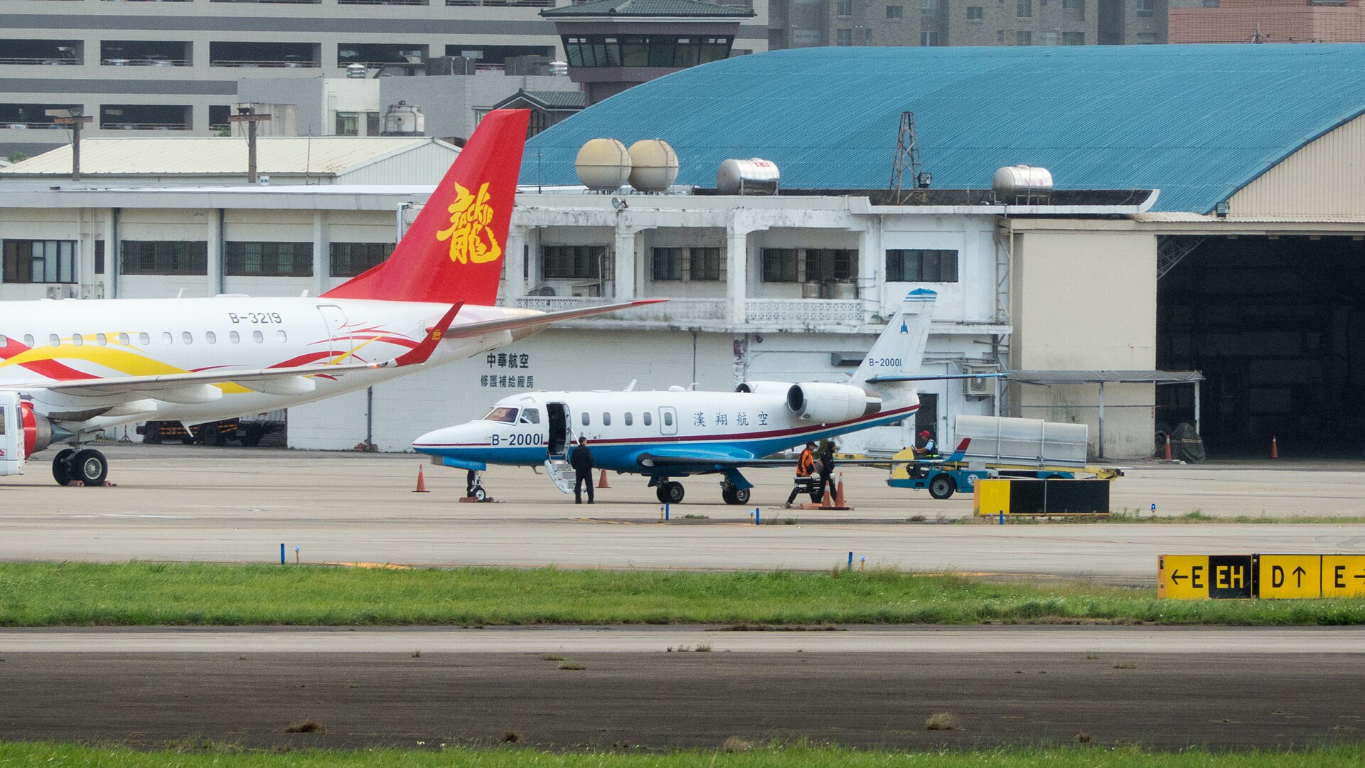 aircraft parked airport apron