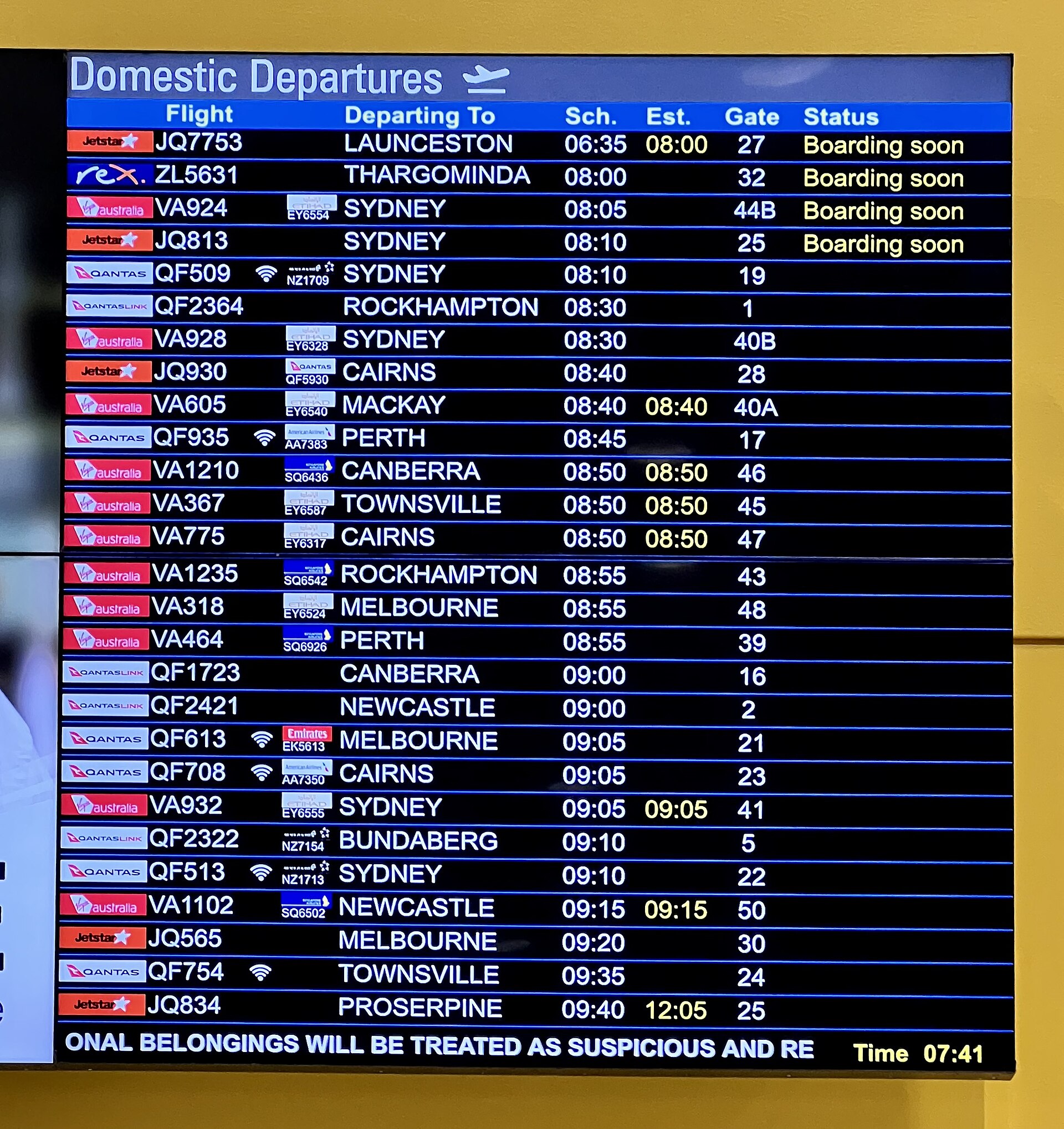 airport departure board terminal