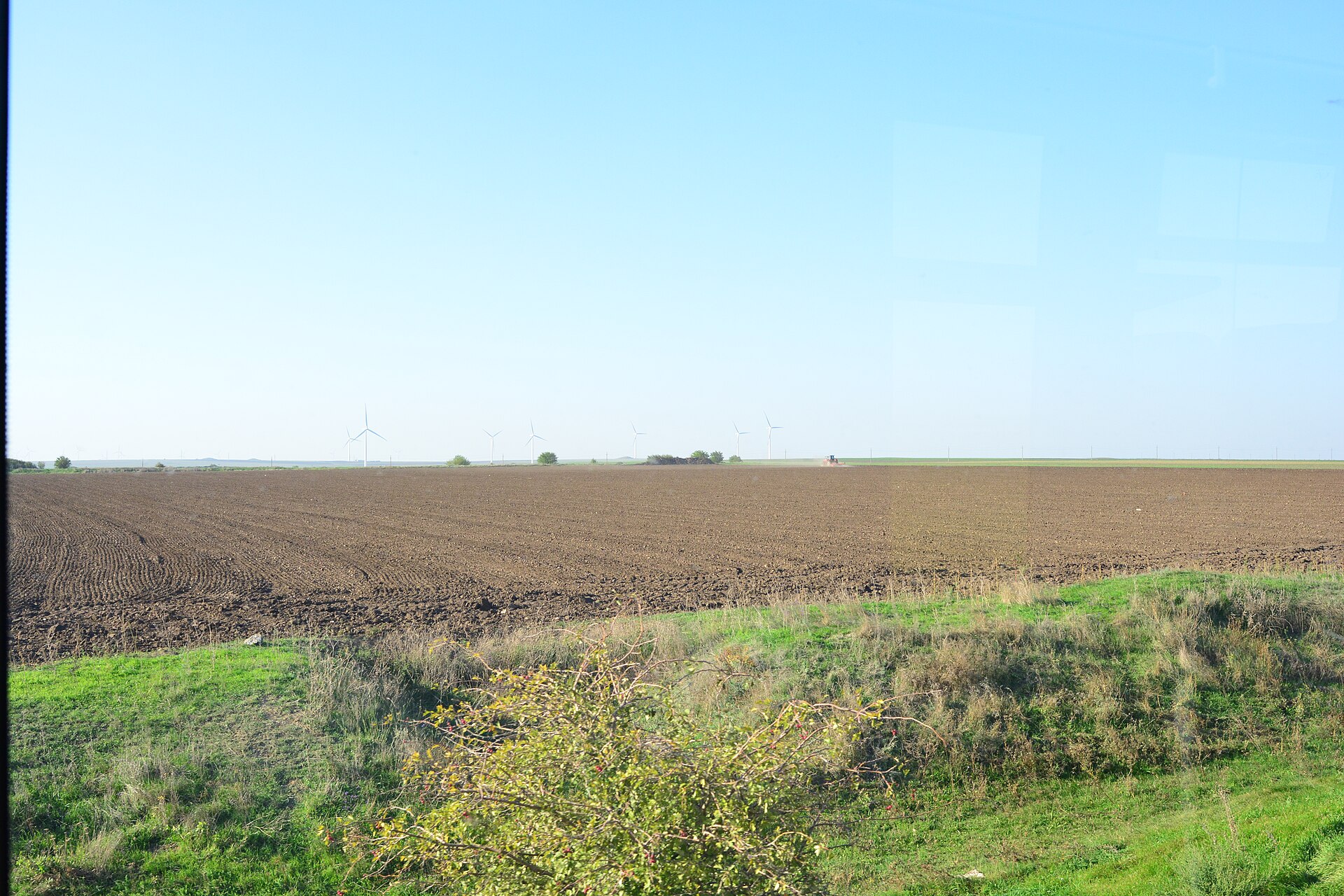Romanian train countryside