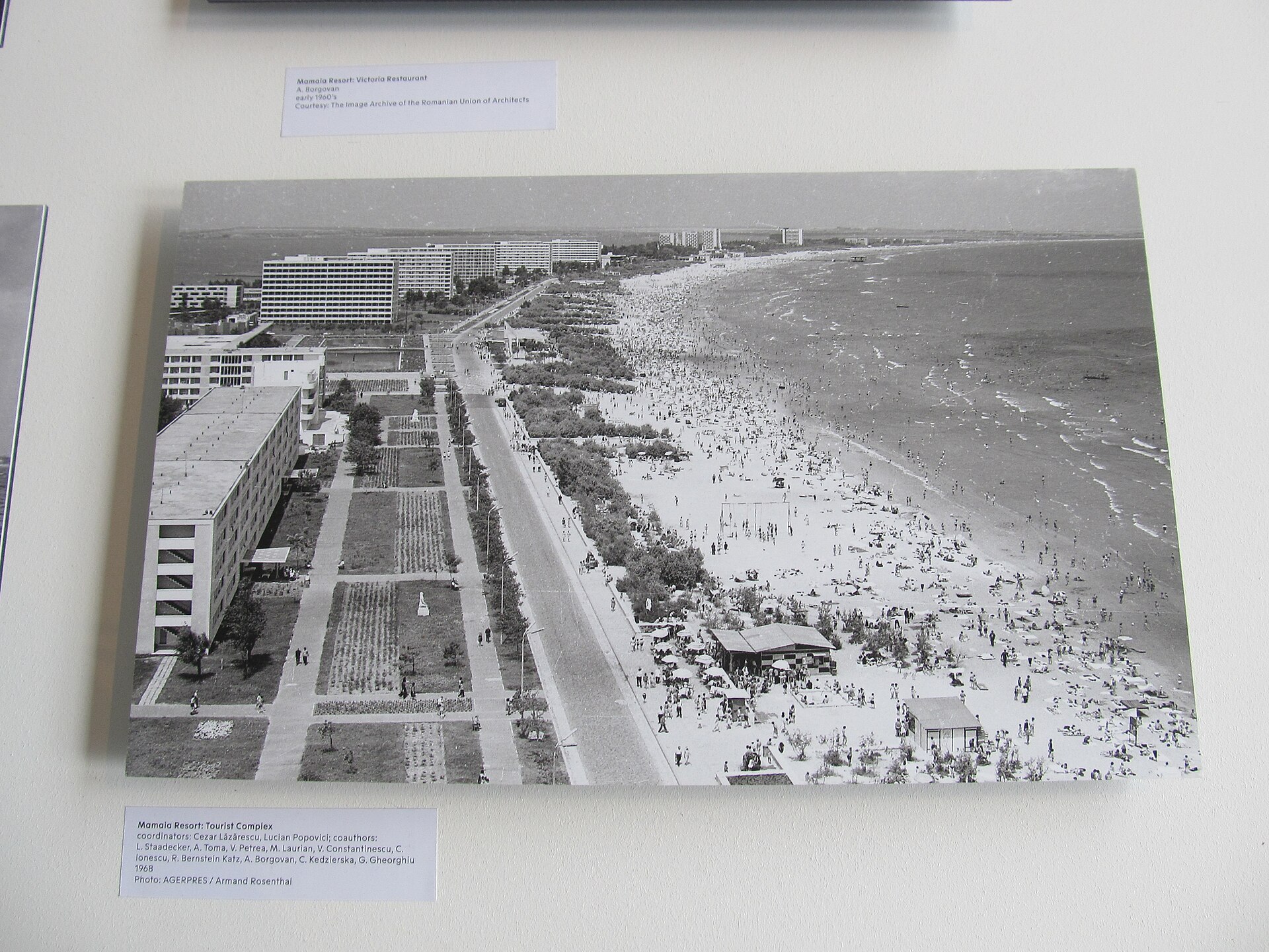 Romanian seaside promenade summer