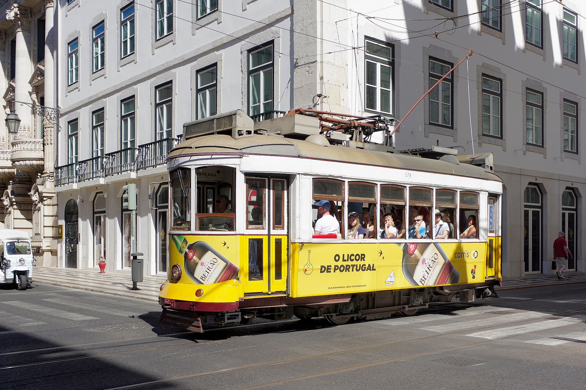 Lisbon tram street