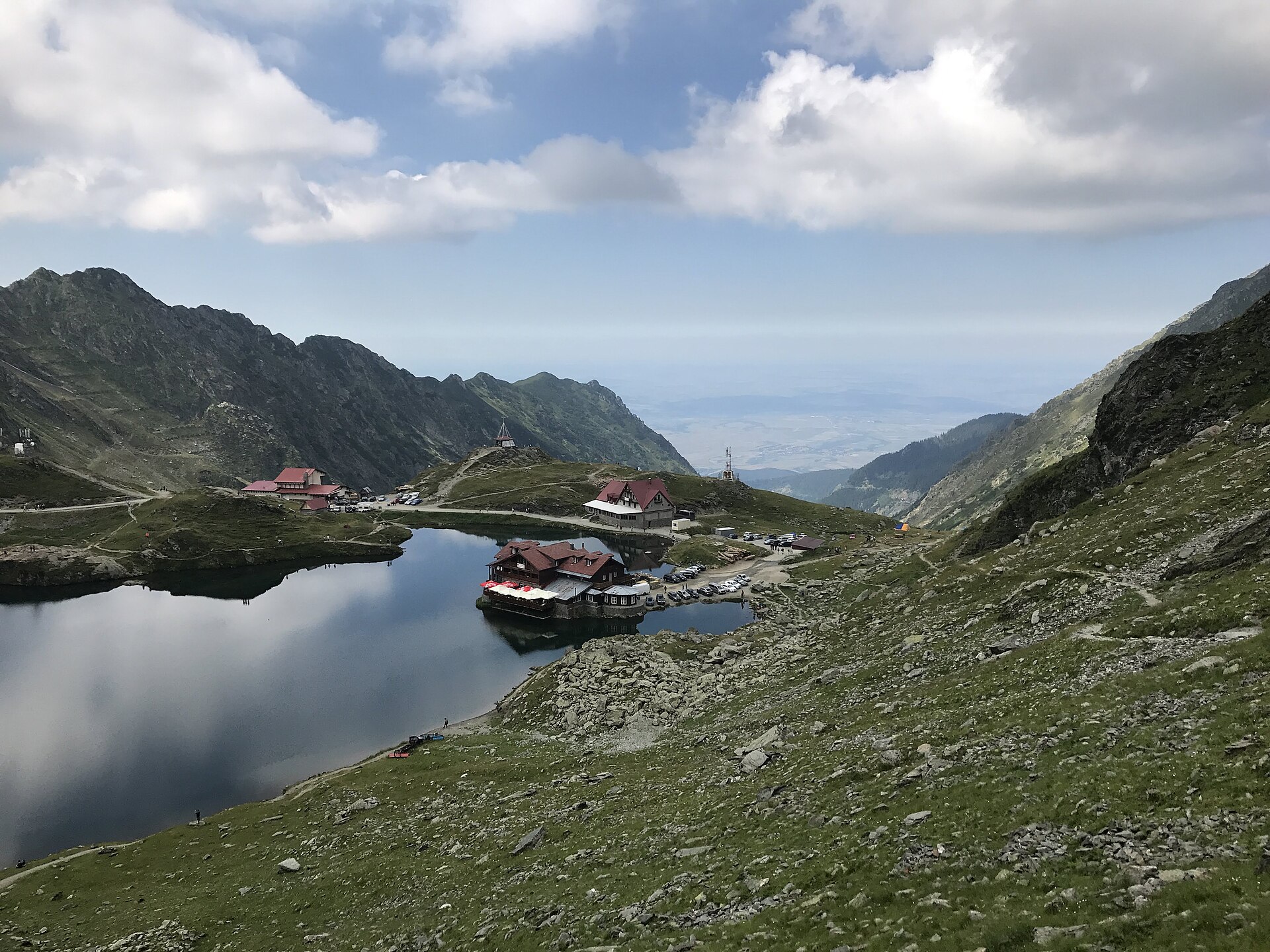 Balea lake Fagaras mountains