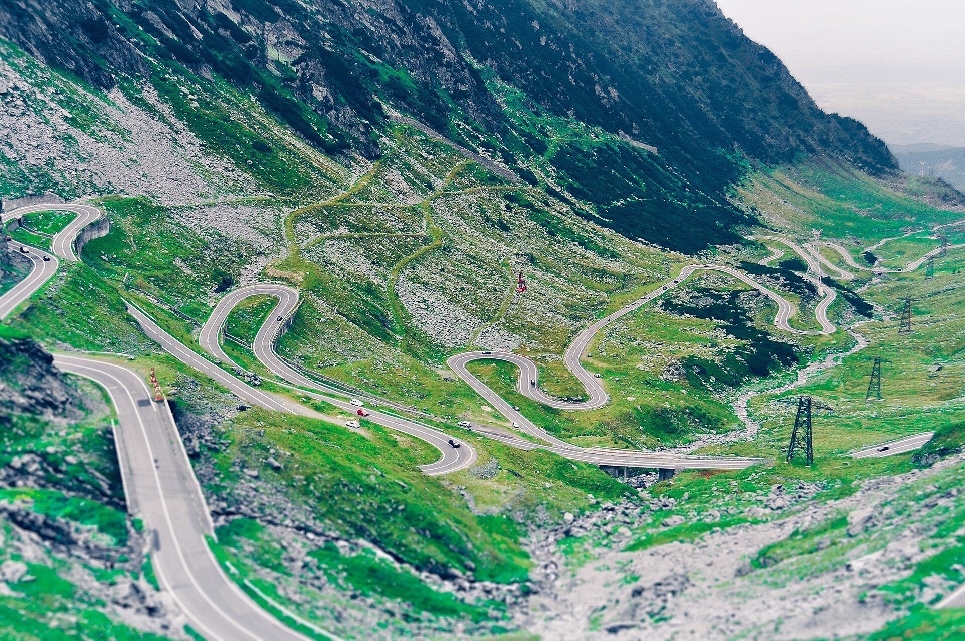 Transfagarasan mountain road Romania